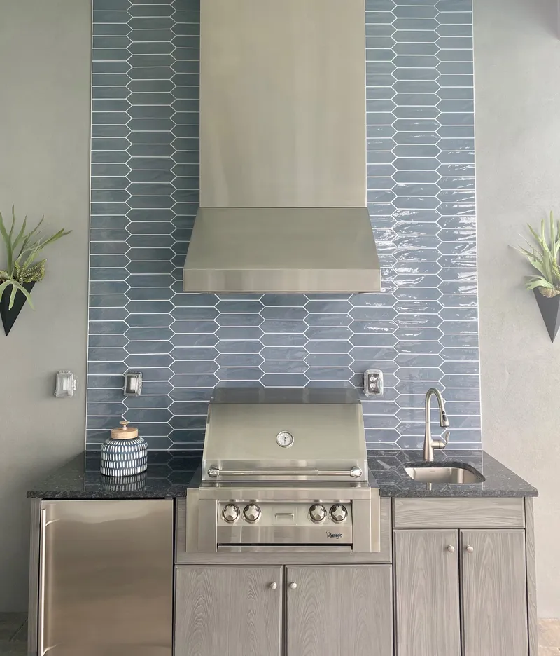 Outdoor living space connected to Naples Kitchen and Bath remodeling
